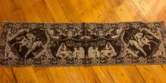 Tapestry Taj Mahal Pegasus Unicorn Taste of India Orient Table Runner 53X14