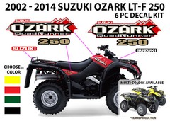 Suzuki Ozark LT-F 250 OEM ATV Tank Decal Sticker Emblem King Quad QuadRunner LTA