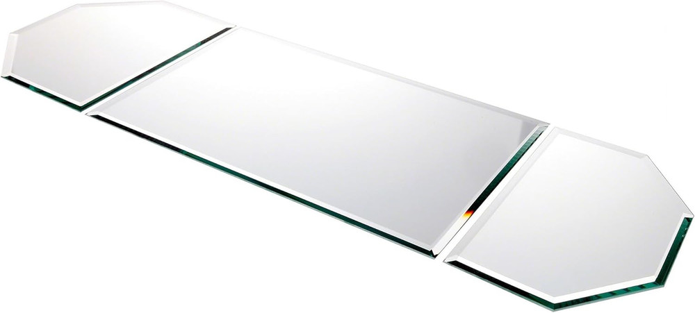 36″ X 12″ Runner Set, 5Mm Thick Beveled Glass Mirror