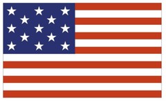 United States Historic 13 Star Flag Sticker Decal F597