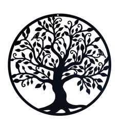 Tree of Life Metal Wall Art (11in x 11in,Black) Contemporary Iron Artwork Dec…