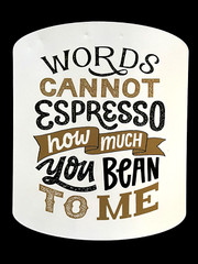 Coffee Bar Decor Metal Sign Words Cannot Espresso How Much You Bean To Me