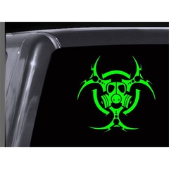 BIOHAZARD GASMASK Vinyl Window Decal Sticker Car Truck Van