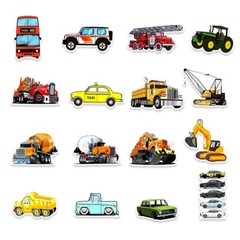 50 Pcs Stickers Vehicle Trucks Cars Fridge Luggage Skateboard Phone Laptop Vinyl