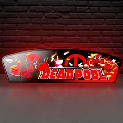 Deadpool Pinball LED Lightbox Deadpool Pinball Topper for Home Game Decoration