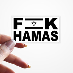” F HAMAS” Anti Hamas, Pro Israel Support Bulk Statement Protest Stickers Packs