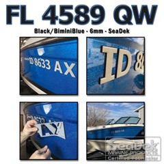 SeaDek Raised 3″ Boat Registration Numbers Set | Peel & Stick Install – B/BB