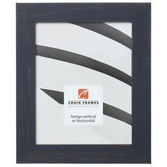 Craig Frames Jasper, 1.5″ Distressed Rustic Weathered Country Blue Picture Frame