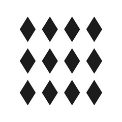 12 diamond shape Vinyl Decal Car Laptop diamond symbol Sticker Set of 12