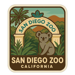 San Diego Zoo California Sticker Decal Vinyl Die-Cut Symbolic Landmark Design
