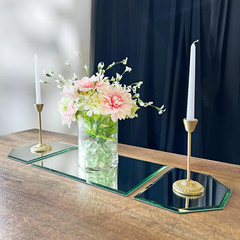 36″ X 12″ Runner Set, 5Mm Thick Beveled Glass Mirror