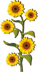 Ferraycle Wooden Sunflower Wall Decor Hanging Sunflower Outdoor Decor Rustic Flo