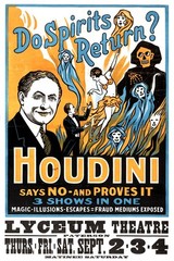 Harry Houdini Do Spirits Return Seance Spooky Cool Art Print Poster 24×36