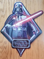Star Wars Darth Vader With Light Saber – 11.25″T x 9″W Metal sign Nice!!! NEW