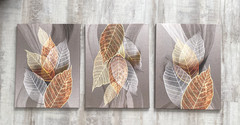 Set of canvas wrapped decorative pictures for any room in the house.