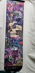 Krelymics Skull Colorful Mushroom Snake Aesthetic Tapestry 12.8″ x 51.2″
