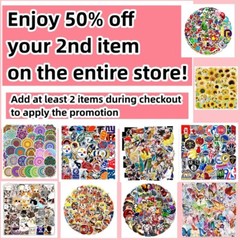 50 Pcs Stickers Mandala Boho Symbol Flowers Luggage Skateboard Laptop Car Vinyl