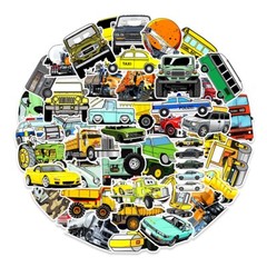50 Pcs Stickers Vehicle Trucks Cars Fridge Luggage Skateboard Phone Laptop Vinyl