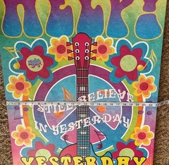 VINTAGE 1985 Radio Days Brand Canvas Wall Print Decor 23”W x 30”H