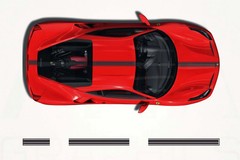 Aftermarket Ferrari 488 GTB Center Stripes Decals
