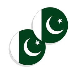 Pakistan Flag Stickers Flag Decals Oman Vinyl Stickers Round Set of 4