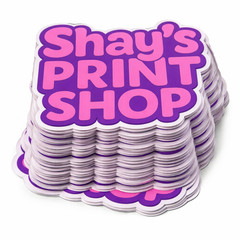 Custom Die Cut Stickers | Glossy Vinyl | Any Logo | 2”-5” (10, 25, 50pcs)