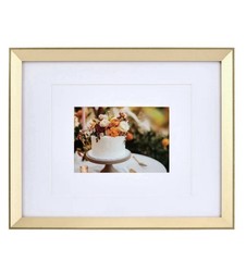 NEW Mikasa Home Accents 3-Piece Gold Wall Photo Frame set