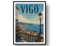 Vigo Travel Poster Print, Wall Decor