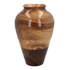 Medium size wooden urn for ashes GRADE B Walnut cremation urn ashes container