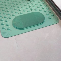 TPR Non Slip Shower Mat 36.5 x 69 cm with Suction Cups and Massage Texture