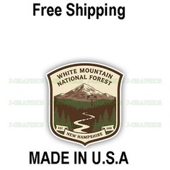 White Mountain National Forest New Hampshire Decal Sticker Souvenir Travel B