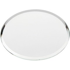 Plymor 2.5″ Round, 3mm Thick Beveled Glass Mirror Circle
