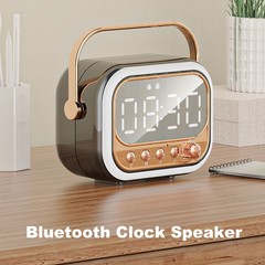 Night Lights Dual Alarm Clock Bluetooth Speaker Bedroom/Office Adults Teens Kids