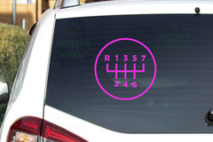 Manual 7 Speed – CNC cut Decal Vinyl Sticker -Pic from multi colors! O651