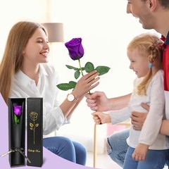Preserved Rose Flowers Mom Birthday Gift Real Flower Grandma Wife Women