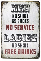Beer Alcohol Free Drinks Funny Tin Sign Bar Pub Diner Cafe Wall Decor Home De…