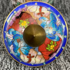 Vintage Scott Shuptrine Chinese Cloisonne Ginger Jar Lid Floral Millefleurs Vase