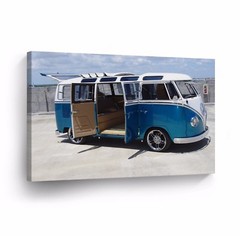 Canvas Wall Art Photo Print VW Classic Vintage Car Bus Camper Volkswagen VWH36