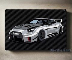 Nissan gtr R35 Car Metal Poster – Tin Sign – Size:20x30cm