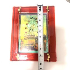 Fae Horowitz Signed Fused Resin Frame The Last Days of Summer Carnival Red 2009