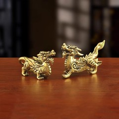 Retro Brass Ornament Attracting Wealth Send Blessings Tea Favors Arts Crafts