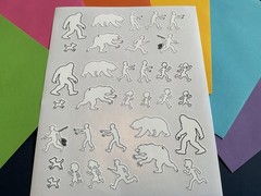 Sasquatch & Zombies RC Scale Hobby Notebook Pre-Cut Decal Set Of 33 1″x1 1/2″