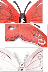 Enchanting Metal Butterfly Wall Decor – 3 Pieces for Elevating Any Space 9.4″L
