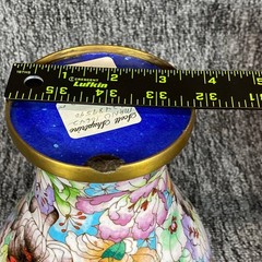 Vintage Scott Shuptrine Chinese Cloisonne Ginger Jar Lid Floral Millefleurs Vase