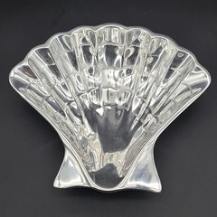 Mariposa Brillante Aluminum Clam Shell Serving Plate Platter Dish Tray Mexico