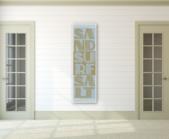 Sand Surf Salt Coastal Wall Sign, Beach House Décor BOHO Coastal Decor Salt Life