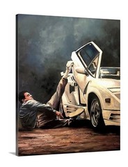 Wolf of Wall Street Leonardo Dicaprio 16×20 Canvas Jordan Stocks AMC Lamborghini
